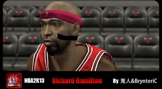 NBA 2K13 Rip Hamilton Cyber Face Mods