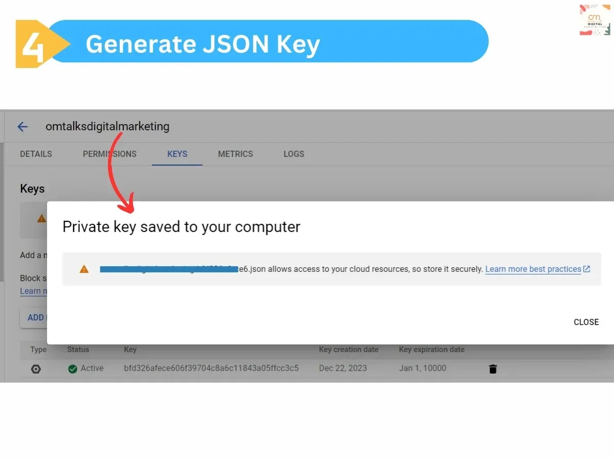 Generate JSON Key 5