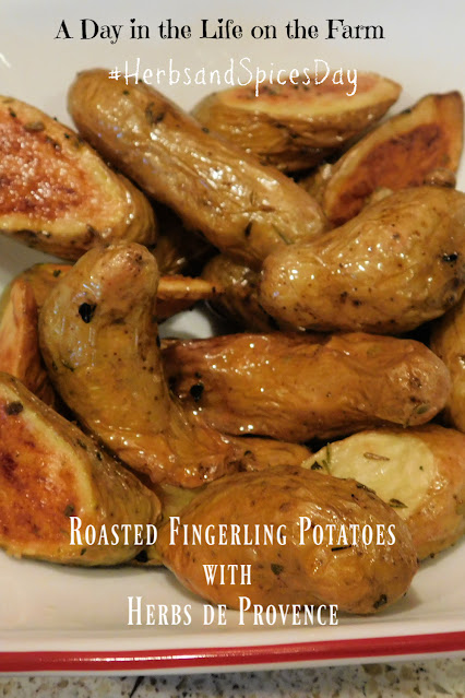 Roasted Fingerling Potatoes with Herbs de Provence pin