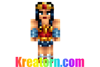 Minecraft Wonder Woman Skin