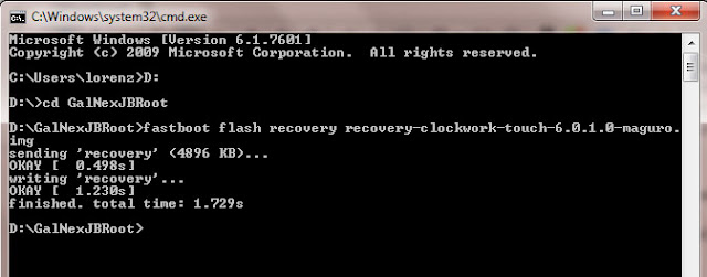 install clockworkmod on galaxy nexus