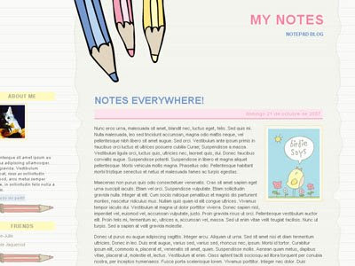 free blog template