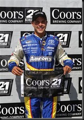 2010 Iowa NNS qualifying Trevor Bayne pole board