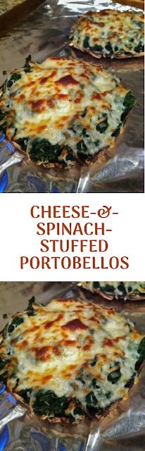 Cheese-&-Spinach-Stuffed Portobellos