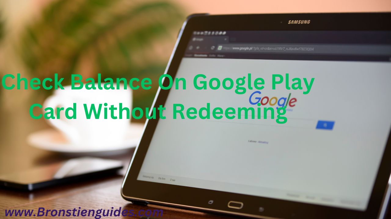 check balance on google play card without redeeming