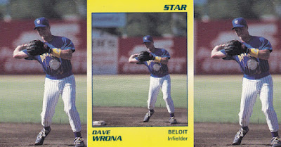 Dave Wrona 1990 Beloit Brewers card