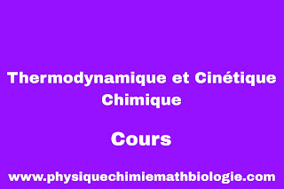 Cours Thermodynamique et cinétique chimique PDF