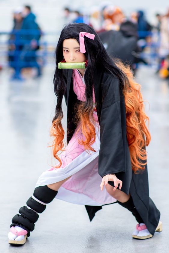 Girl with a cosplay costume