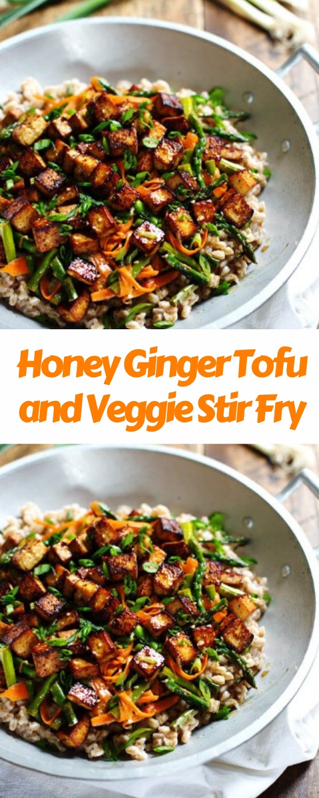 Honey Ginger Tofu and Veggie Stir Fry