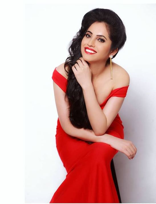 Actress Anupama Solanki Who Look Gorgeous In Red Outfit
