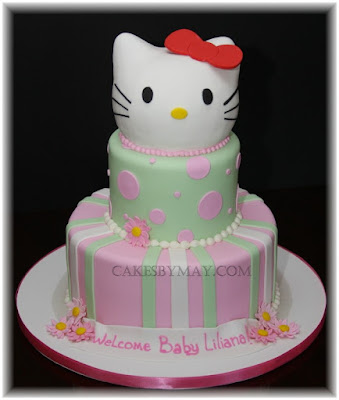 Lia wanted something sweet delicate with a Hello Kitty theme for a Baby 