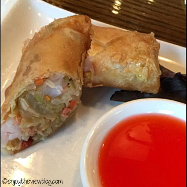 Spring rolls are yummy at Azo Lucy Ho's in Tallahassee is delicious! #adventuresofgusandkim #travelover50 #wheretoeatinTallahassee #enjoytheviewblogtravel