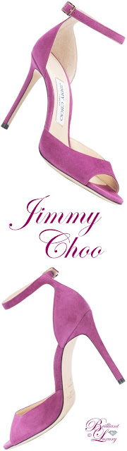 ♦Jimmy Choo Annie sandals #pantone #shoes #pink #brilliantluxury