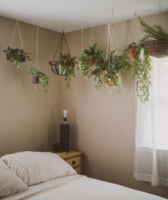 DECORACIÓN - DORMITORIOS CON PLANTAS 