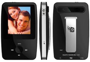 Ematic eSport Clip, Media Player Portable Plus Kamera 5MP