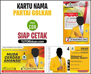 Kartu Nama Caleg GOLKAR Pemilu 2024 CDR
