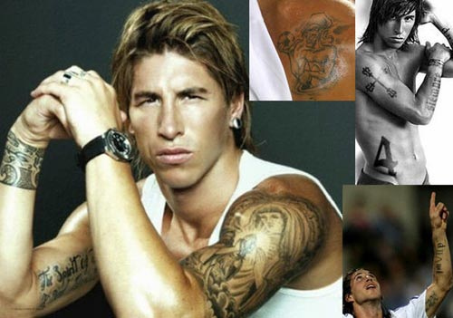 Sergio Ramos with the his Tattoo wallpaper in the year 2012