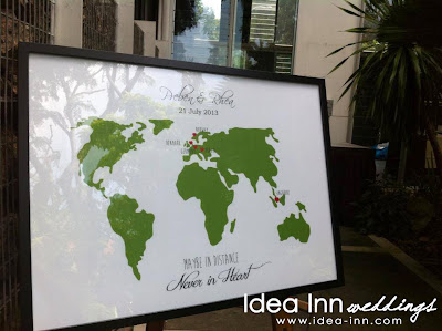 wedding reception signage map