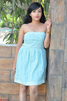 Sahana New cute Telugu Actress in Sky Blue Small Sleeveless Dress ~  Exclusive Galleries 036.jpg