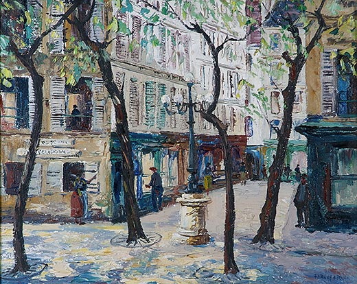 Fergus O'Ryan artist, Place de Furstenburg,  www.ruths-world.com