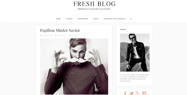 fresh blog template