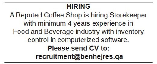 Local Classified Jobs In Doha Qatar From Today