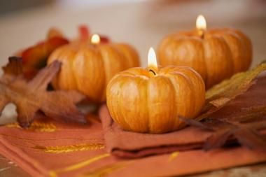 Pumpkin Candle Holders