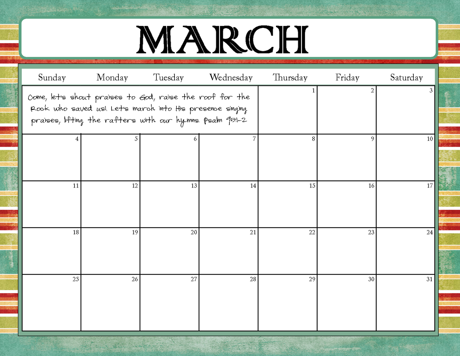 Quotes For March Calendars. QuotesGram