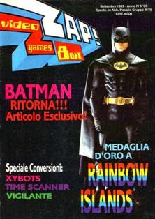 Zzap! 37 - Settembre 1989 | PDF HQ | Mensile | Videogiochi
Zzap! era una rivista italiana dedicata ai videogiochi nell'epoca degli home computer ad 8-bit.
La rivista originale nasce in Inghilterra col titolo Zzap!64, edita dalla Newsfield Publications Ltd (e in seguito dalla Europress Impact) in Regno Unito. Il primo numero è datato Maggio 1985; era, in questa sua incarnazione britannica, dedicata esclusivamente ai videogiochi per Commodore 64, e solo in un secondo tempo anche a quelli per Amiga; una rivista sorella, chiamata Crash, si occupava invece dei titoli per ZX Spectrum.
L'edizione italiana (intitolata semplicemente Zzap!), autorizzata dall'editore originale, era realizzata inizialmente dallo Studio Vit, fino a quando l'editore decise di curare la rivista con il supporto della sola redazione interna, passando poi, dopo qualche tempo, attraverso un cambio di editore oltre che redazionale, dalle insegne della Edizioni Hobby a quelle della Xenia Edizioni; lo Studio Vit, che ha curato la rivista dal numero 1 (Maggio 1986) al numero 22 (Aprile 1988), poco tempo dopo aver lasciato Zzap! fece uscire nelle edicole italiane una rivista concorrente chiamata K (primo numero nel Dicembre 1988), dedicata sia ai computer ad 8 bit che a 16 bit.
La quasi omonima edizione italiana della rivista anglosassone dedicava ampio spazio spazio anche ad altre piattaforme oltre a quelle della Commodore, come lo ZX Spectrum, i sistemi MSX, gli 8-bit di Atari ed il Commodore 16 / Plus 4 (nonché, in un secondo tempo, anche agli Amstrad CPC), prendendo in esame, quindi, l'intero panorama videoludico dei computer a 8-bit. Anche le console da gioco hanno trovato, successivamente, ampio spazio nelle recensioni di Zzap!, fino a quando la Xenia Edizioni decise di inaugurare una rivista a loro interamente dedicata, Consolemania.
L'edizione nostrana è stata curata, tra gli altri, da Bonaventura Di Bello, e in seguito da Stefano Gallarini, Giancarlo Calzetta e Paolo Besser.
Con il numero 73 termina la pubblicazione della rivista, in seguito ad un declino inesorabile delle vendite dei computer a 8-bit in favore di quelli a 16 e 32.
Gli ultimi numeri di Zzap! (dal 74 al 84) furono pubblicati come inserti di un'altra rivista della Xenia, The Games Machine (dedicata ai sistemi di fascia superiore). In seguito, la rubrica demenziale di Zzap! intitolata L'angolo di Bovabyte (curata da Paolo Besser e Davide Corrado) passò a The Games Machine, dove è tuttora pubblicata.
Tra i redattori storici di Zzap!, che abbiamo visto anche in altre riviste del settore, ricordiamo tra gli altri Antonello Jannone, Fabio Rossi, Giorgio Baratto, Carlo Santagostino, Max e Luca Reynaud, Emanuele Shin Scichilone, Marco Auletta, William e Giorgio Baldaccini, Matteo Bittanti (noto con lo pseudonimo il filosofo, usava firmare gli articoli con l'acronimo MBF), Stefano Giorgi, Giancarlo Calzetta, Giovanni Papandrea, Massimiliano Di Bello, Paolo Cardillo, Simone Crosignani.
Dal 1996 al 1999 Zzap! diventò una rivista online, un sito di videogiochi per PC con una copertina diversa ogni mese e la rubrica della posta, e che recensiva i videogiochi con lo stesso stile della versione cartacea (stesso stile delle recensioni, stesse voci per il giudizio finale, caricature dei redattori).