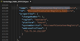 service public ip Microsoft Container Registry EastAsia