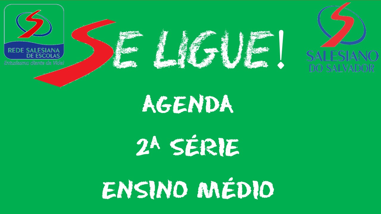 AGENDA 2ª SÉRIE DO ENSINO MÉDIO