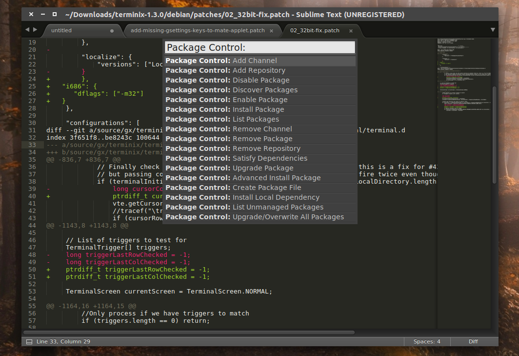 Sublime text 3 update