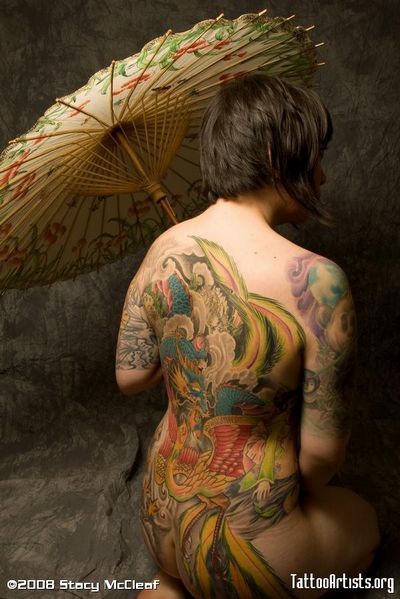 Beautiful dragon tattoo on