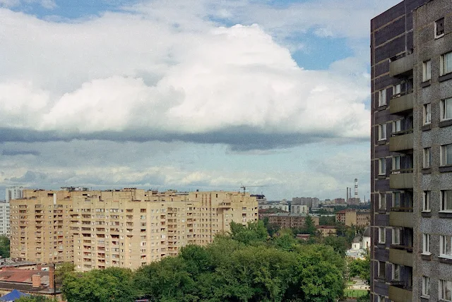 Марксистская улица, вид из жилого дома на северо-восток, Парк культуры и отдыха «Таганский», жилой дом на Таганской улице (44)