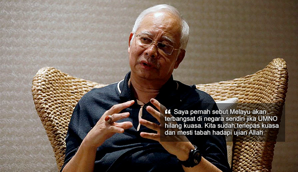 'Saya pernah sebut Melayu akan terbangsat jika UMNO hilang kuasa' - Najib minta rakyat tabah hadapi ujian Allah