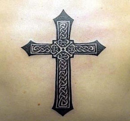 tattoos women girls man boys cross tattoo on back