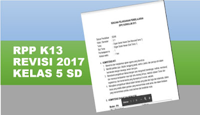 RPP K13 Revisi 2017 SD Kelas 5 Semester 2