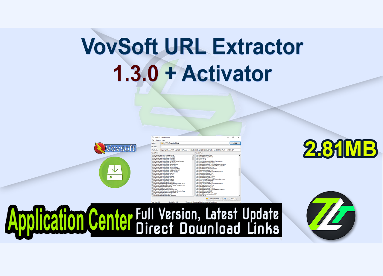 VovSoft URL Extractor 1.3.0 + Activator