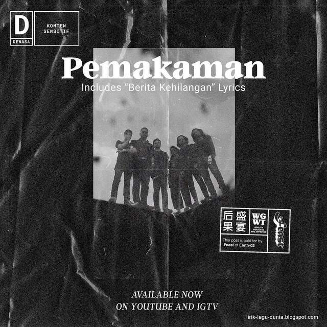 Lirik Lagu .Feast - Pemakaman / Berita Kehilangan ft. Rayssa Dynta