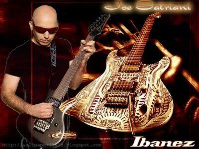 Joe Satriani With His Guitar Wallpaper
