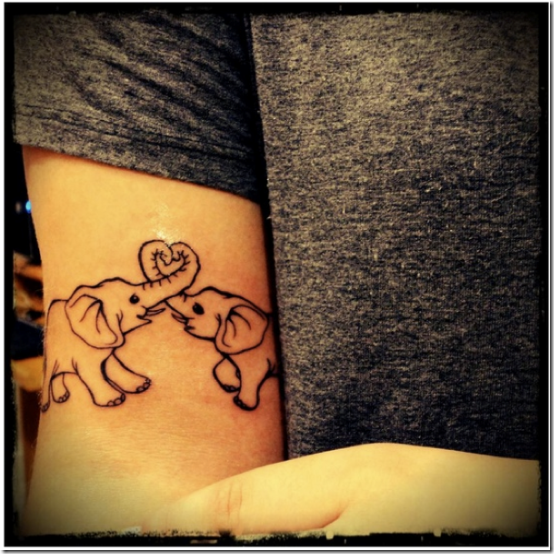 mignon_twin_lphants_et_le_cur_bras_tatouage