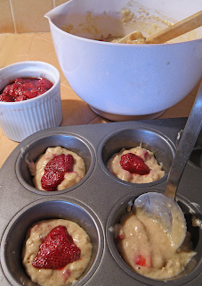 Filling the Muffin Tins