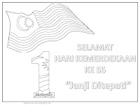 Poster Selamat Hari Kemerdekaan ke 55