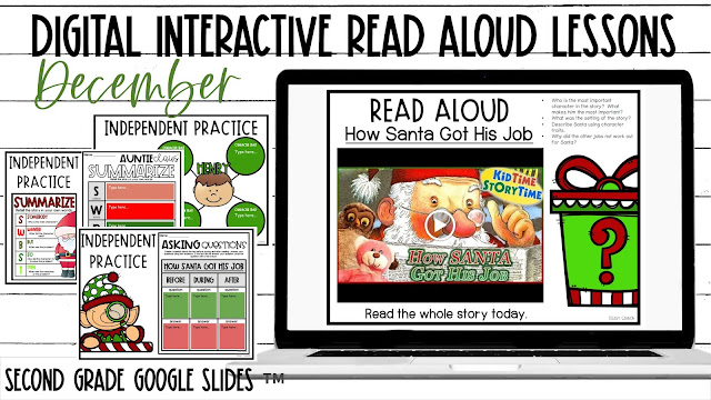 Christmas Digital Read Aloud Lessons for Google Slides TM