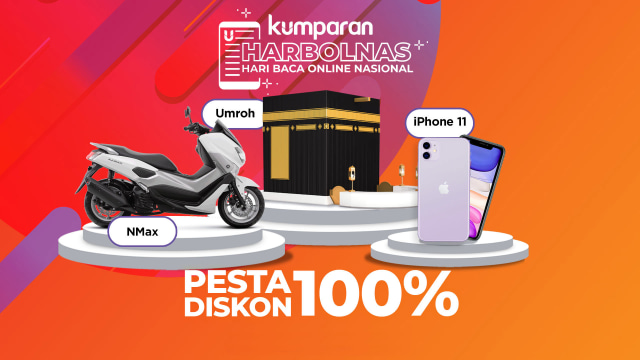 Harbolnasnya Kumparan: Baca Artikel di Kumparan Berhadiah Umroh, iPhone 11 dan Yamaha Nmax