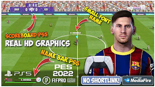 Download PES 2022 PPSSPP New Update Transfer & Best HD Graphics PS5 English Version