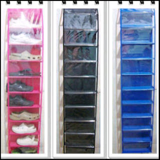 gambar hanging shoes organizer” title=