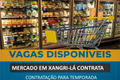 Supermercado em Xangri-lá tem vagas para Caixa, Padaria, Hortifruti e outros