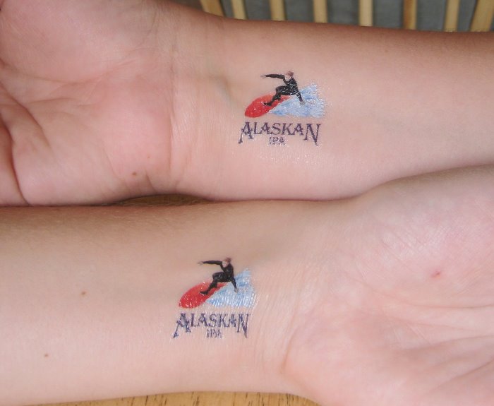 girly wrist tattoos. Alaskan surfer wrist tattoo