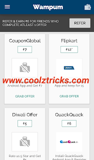 (*HOT*) WAMPUM APP TRICK - EARN PAYTM WALLET CASH - OCT'15